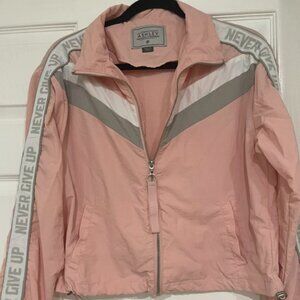 Women's Crop Jacket - Pink - Size Medium - Adjustable waist strap